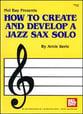 HOW TO CREATE AND DEVELOP A JAZZ SA cover